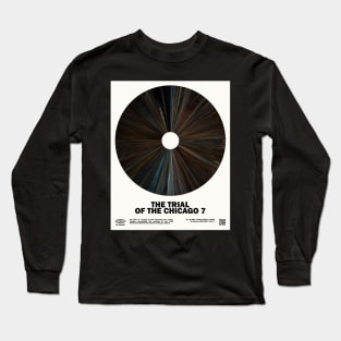 minimal_Trial of the Chicago 7 Warp Barcode Movie Long Sleeve T-Shirt